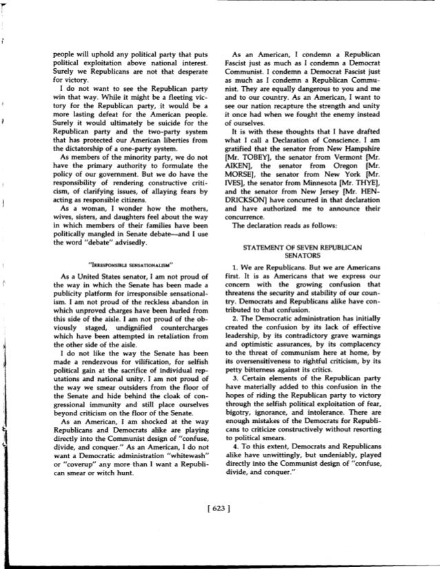 DECLARATION OF CONSCIENCE