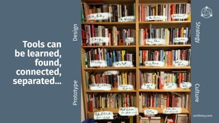 smithery.com
DesignPrototype
CultureStrategy
Tools can
be learned,
found,
connected,
separated…
 