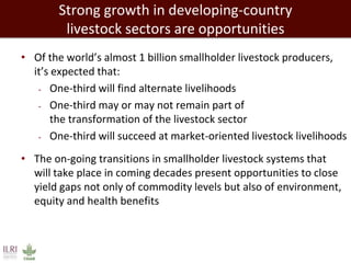 Closing livestock yield gaps in the developing world: Imperatives for people and the planet