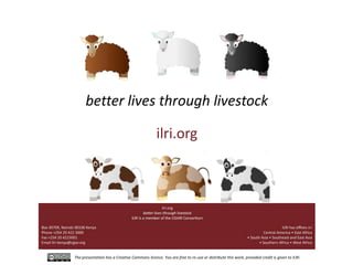 Closing livestock yield gaps in the developing world: Imperatives for people and the planet