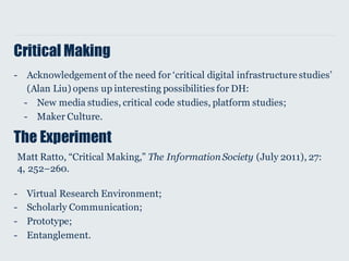 Full Stack DH: Building a Virtual Research Environment on a Raspberry PI
