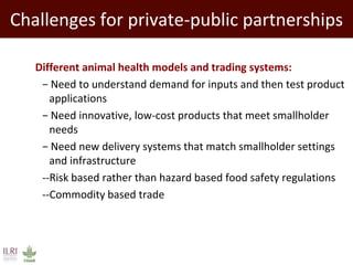 The developing world’s smallholder livestock sector   