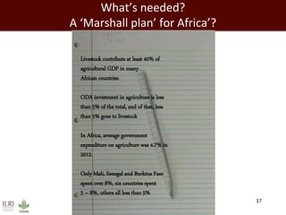 Africa’s agricultural development promises much more than food security