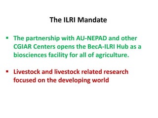 ILRI overview