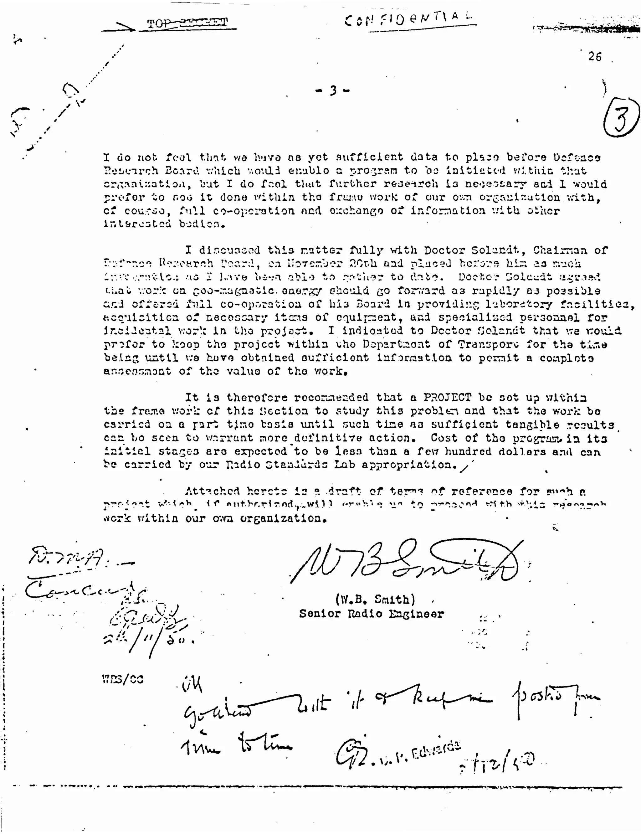 Smith memo nov., 21, 1950 | PDF