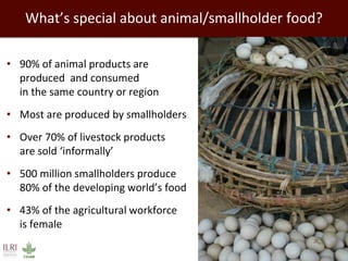Healthy people, animals and ecosystems for global food and nutritional security 