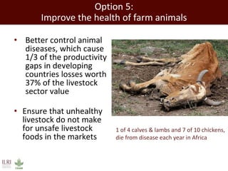Healthy people, animals and ecosystems for global food and nutritional security 