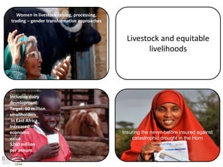 Livestock: Opportunities for addressing global development challenges