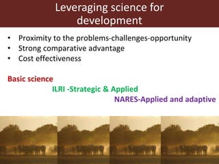 Livestock: Opportunities for addressing global development challenges