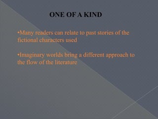 Horror stories that are passed on with generations create the plot or problems of the literature