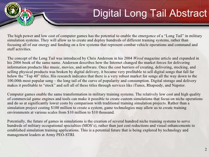 long tail of military simulation 74b mos
