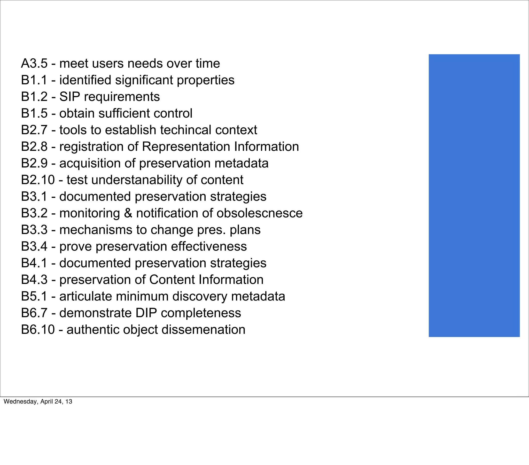 Wednesday, April 24, 13
 
