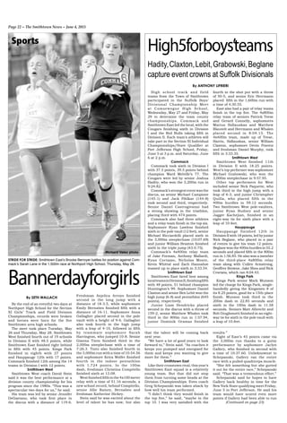 Page 22 ~ The Smithtown News ~ June 4, 2015
Sports
By ANTHONY LIFRIERI
High5forboys’teams
Hadity,Claxton,Lebit,Grabowski,B...