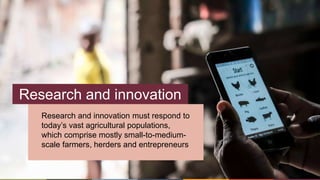 Transforming food agriculture to feed the people and save the planet