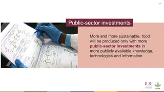 Transforming food agriculture to feed the people and save the planet