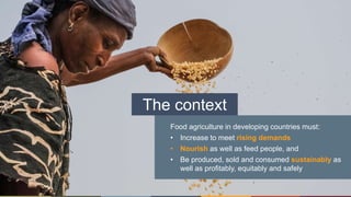 Transforming food agriculture to feed the people and save the planet