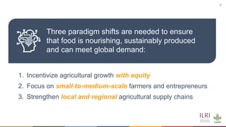 Transforming food agriculture to feed the people and save the planet