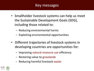 Improving environmental sustainability of livestock systems in the developing world