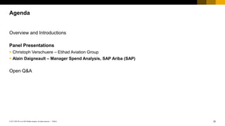 20PUBLIC© 2017 SAP SE or an SAP affiliate company. All rights reserved. ǀ
Overview and Introductions
Panel Presentations
...
