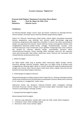 Sm, khoirul anwar, hapzi ali, digital era, universitas mercu buana ...