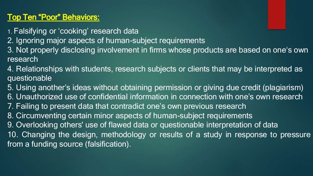 Scientific Misconduct