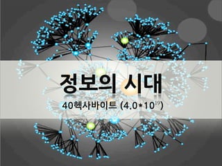 정보의시대
40헥사바이트(4.0*10)
                                   19
 