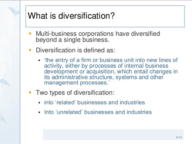 Economic growth and diversification strategy
