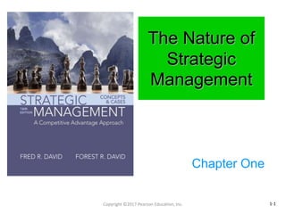 The Nature of
Strategic
Management
Chapter One
1-1Copyright ©2017 Pearson Education, Inc.
 
