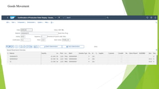 Goods Movement
 