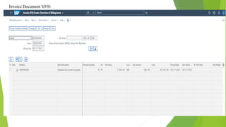 Invoice Document VF01
 