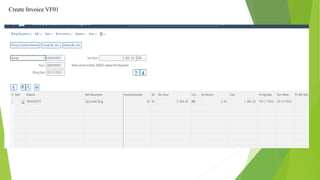 Create Invoice VF01
 