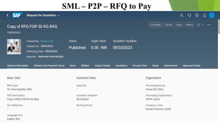 SML – P2P – RFQ to Pay
 