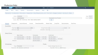 Production Order
 