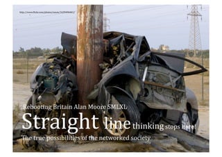 http://www.<lickr.com/photos/naum/1639496461/ 




  Rebooting Britain Alan Moore SMLXL 


 Straight  line
 The true possibilities of the networked society 
                                                      thinking stops here!  
 