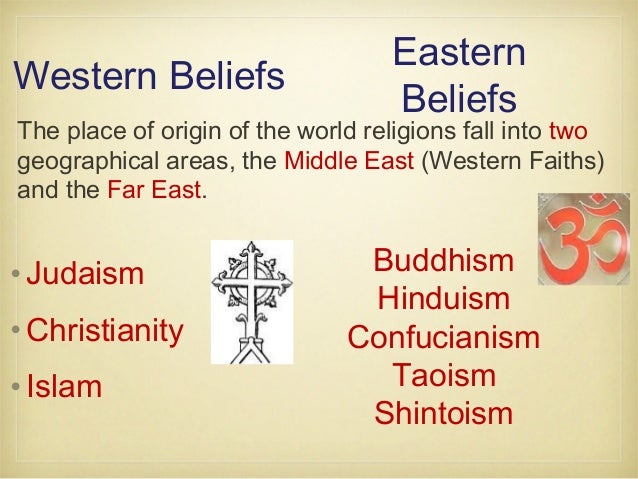 Essay eastern and western religions