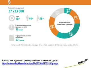 Узнать, как сделать страницу сообщества можно здесь:
http://www.odnoklassniki.ru/profile/551060935511/groups
 