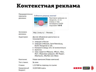 Контекстная реклама
 