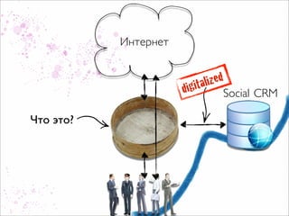 Интернет


                       ig ital ized
                      d           Social CRM

Что это?
 