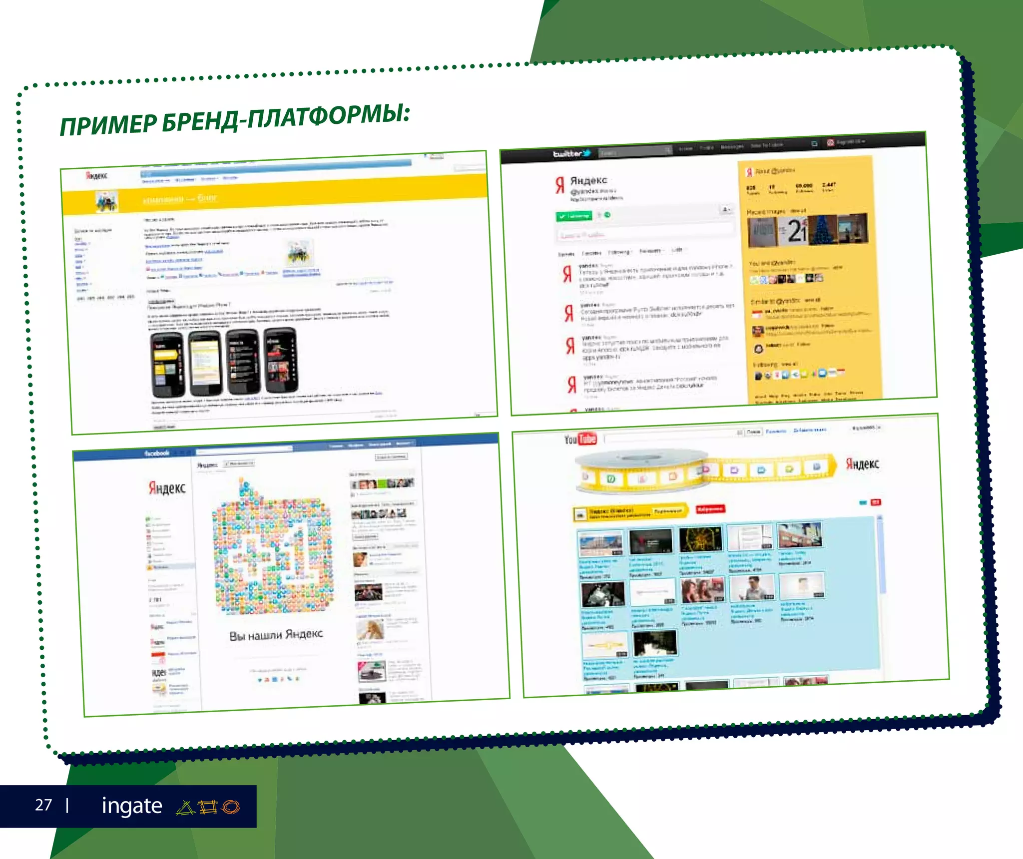 ПРИМЕР БРЕНД-ПЛАТФОРМЫ:
27
 