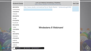 docgoy Twitt.Erfolg Twitt-Erfolg.de
Mindestens 8 Webinare!
 
