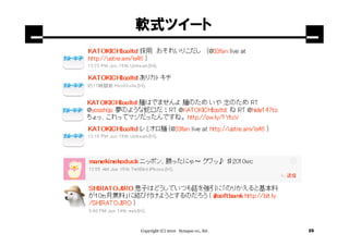 軟式ツイート




Copyright (C) 2010 Synapse co., ltd.   25
 