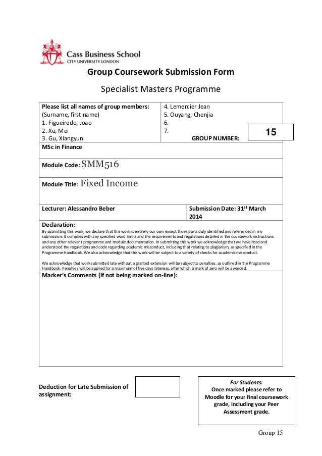 Financial crisis assignment