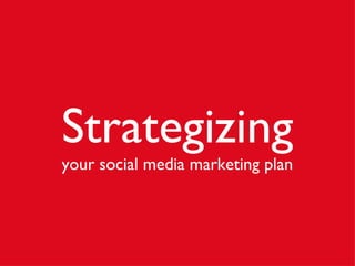 Strategizing your social media marketing plan 