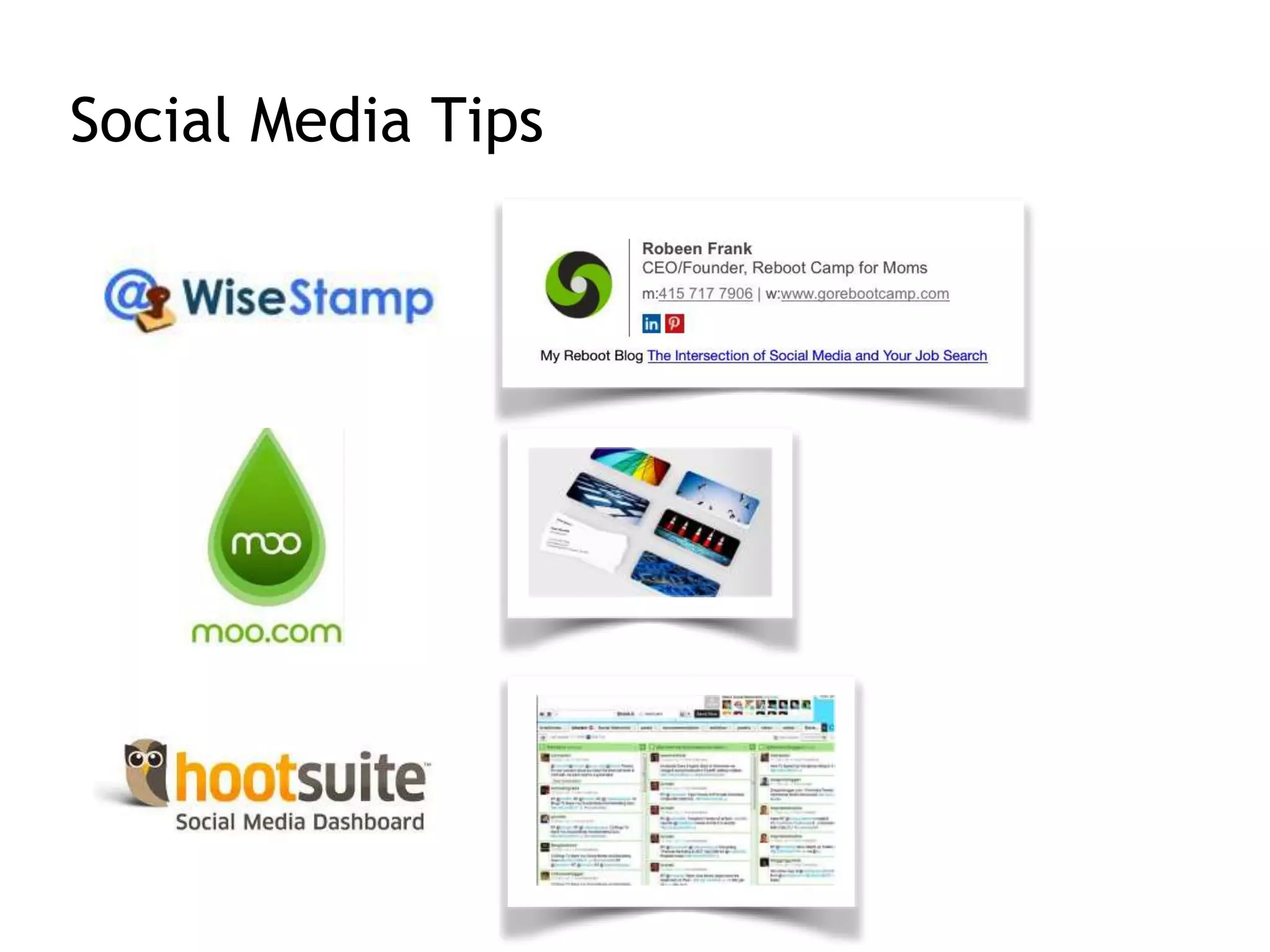 Social Media Tips
 