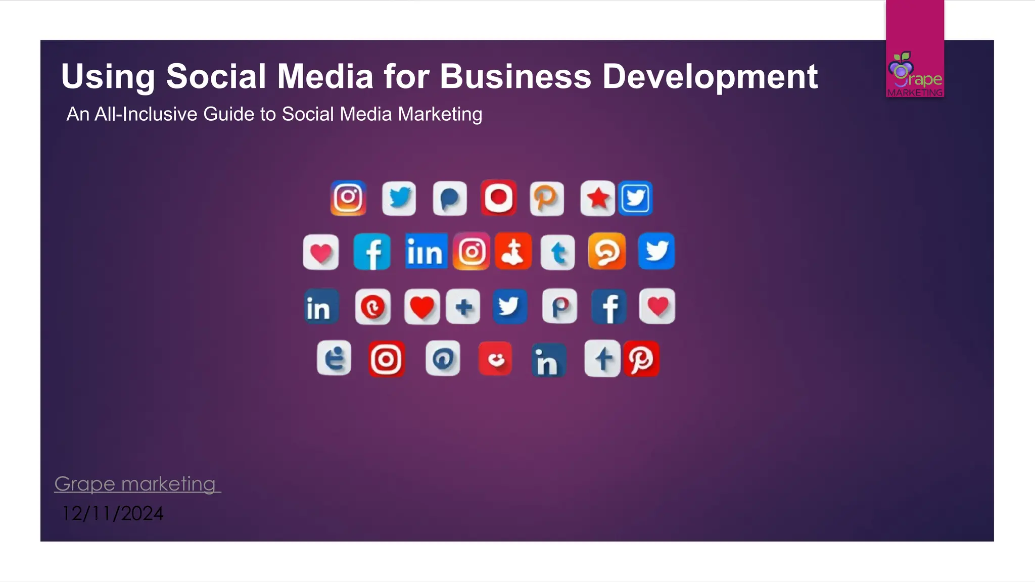 Using Social Media for Business Development | PPT