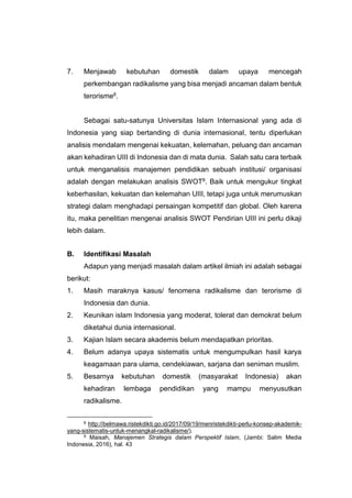 SM, MONA NOVITA, HAPZI ALI, ARMIDA, ANALISIS SWOT DAN ...