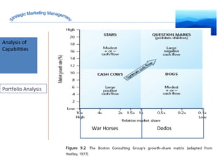 Analysis of Capabilities Strategic Marketing Management Portfolio Analysis War Horses Dodos 