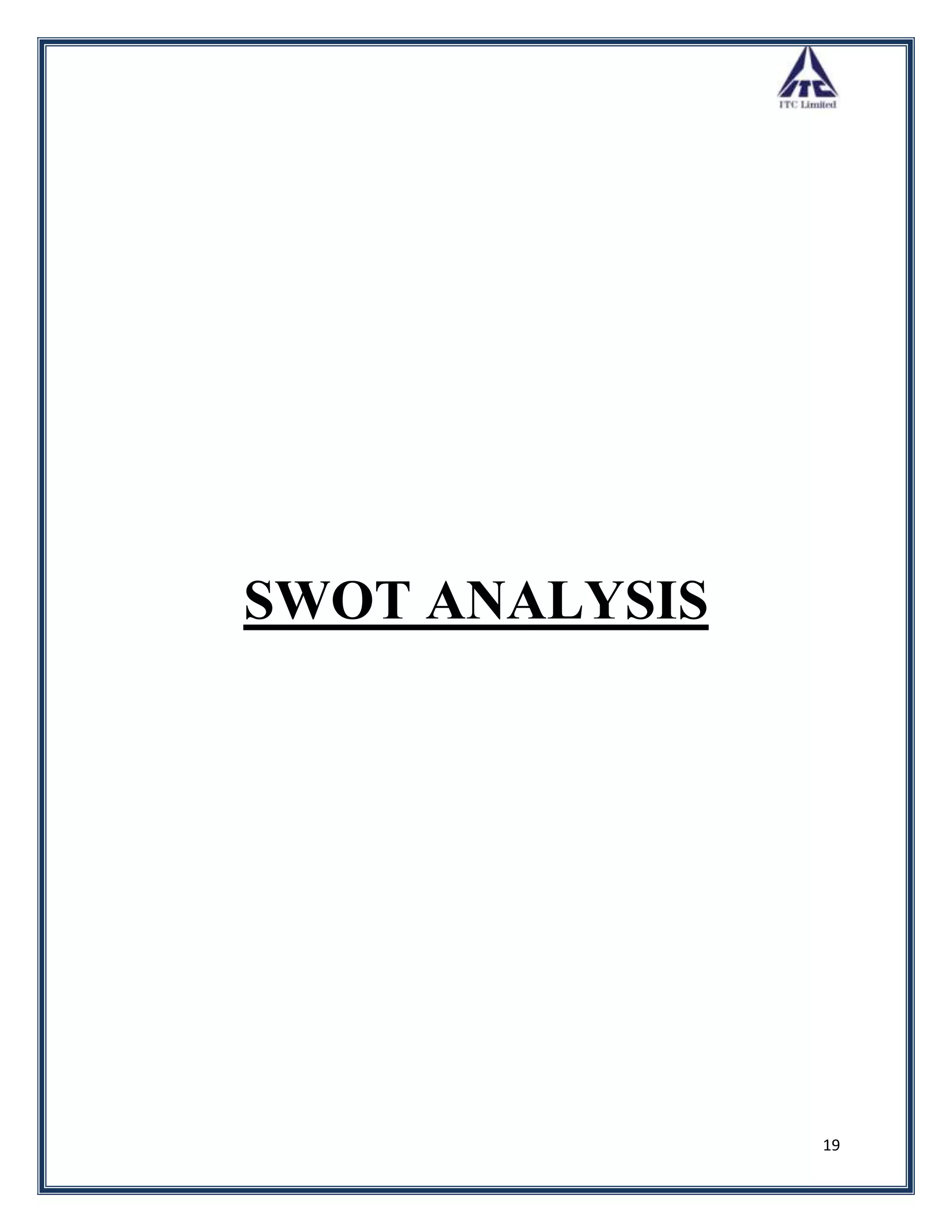 SWOT ANALYSIS




                19
 