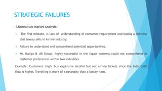 STRATEGIC FAILURES-kingfisher airlines | PPTX