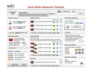 Social Media Newsroom Template